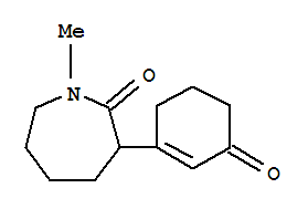 1-methyl-3-(3-oxocyclohexen-1-yl)azepan-2-one