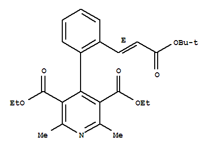 diethyl 4-[2-[(E)-3-tert-butoxy-3-oxo-prop-1-enyl]phenyl]-2,6-dim ethyl-pyridine-3,5-dicarboxylate