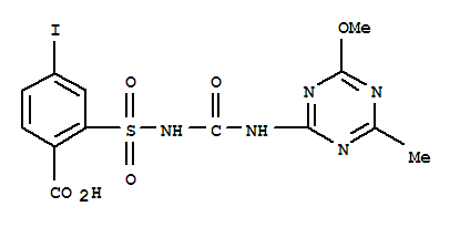Benzoic acid,4-iodo-2-[[[[(4-methoxy-6-methyl-1,3,5-triazin-2-yl)amino]carbonyl]amino]sulfonyl]-