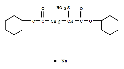 Butanedioic acid,2-sulfo-, 1,4-dicyclohexyl ester, sodium salt (1:1)