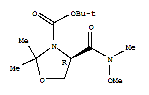 tert-butyl (4R)-4-[methoxy(methyl)carbamoyl]-2,2-dimethyl-1,3-oxazolidine-3-carboxylate