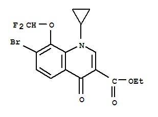 ethyl 7-bromo-1-cyclopropyl-8-(difluoromethoxy)-4-oxoquinoline-3-carboxylate