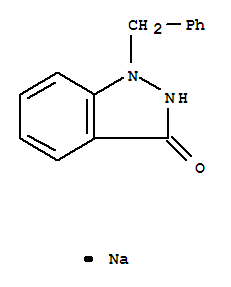3H-Indazol-3-one,1,2-dihydro-1-(phenylmethyl)-, sodium salt (1:1)
