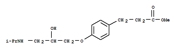 Benzenepropanoic acid,4-[2-hydroxy-3-[(1-methylethyl)amino]propoxy]-, methyl ester