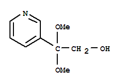 3-Pyridineethanol, b,b-dimethoxy-