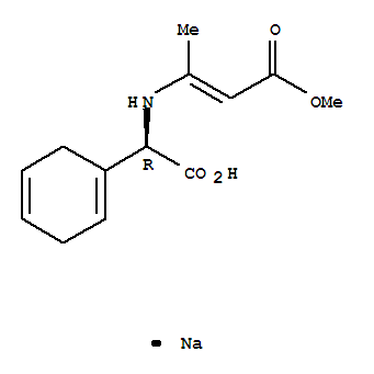 (R)-(+)-alpha-[(3-Methoxy-1-methyl-3-oxo-1-propenyl)amino]-1,4-cyclohexadiene-1-acetic acid sodium salt