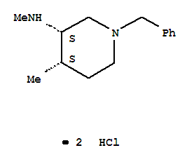3-Piperidinamine,N,4-dimethyl-1-(phenylmethyl)-, hydrochloride (1:2), (3R,4R)-rel-