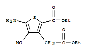 3-Thiopheneacetic acid,5-amino-4-cyano-2-(ethoxycarbonyl)-, ethyl ester