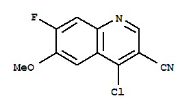 4-CHLORO-7-FLUORO-6-METHOXY-QUINOLINE-3-CARBONITRILE