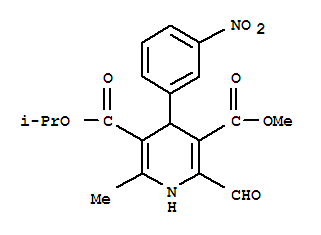 3,5-Pyridinedicarboxylicacid, 2-formyl-1,4-dihydro-6-methyl-4-(3-nitrophenyl)-, 3-methyl5-(1-methylethyl) ester
