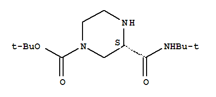 1-Piperazinecarboxylicacid, 3-[[(1,1-dimethylethyl)amino]carbonyl]-, 1,1-dimethylethyl ester, (3S)-