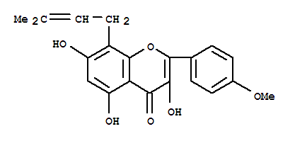 4H-1-Benzopyran-4-one,3,5,7-trihydroxy-2-(4-methoxyphenyl)-8-(3-methyl-2-buten-1-yl)-