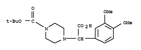 2-(4-BOC-PIPERAZINYL)-2-(3,4-DIMETHOXY-PHENYL)ACETIC ACID