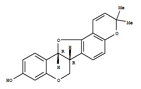 3H,7H-Furo[3,2-c:5,4-f']bis[1]benzopyran-10-ol,6b,12b-dihydro-3,3-dimethyl-, (6bR,12bR)-