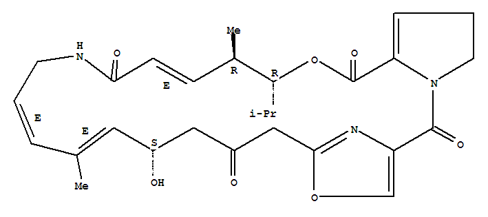 3H-21,18-Nitrilo-1H,22H-pyrrolo[2,1-c][1,8,4,19]dioxadiazacyclotetracosine-1,7,16,22(4H,17H)-tetrone,8,9,14,15,24,25-hexahydro-14-hydroxy-4,12-dimethyl-3-(1-methylethyl)-, (3R,4R,5E,10E,12E,14S)-