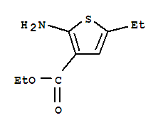 3-Thiophenecarboxylicacid, 2-amino-5-ethyl-, ethyl ester