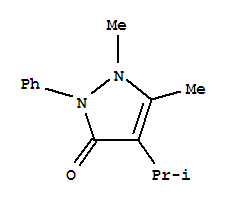 3H-Pyrazol-3-one,1,2-dihydro-1,5-dimethyl-4-(1-methylethyl)-2-phenyl-