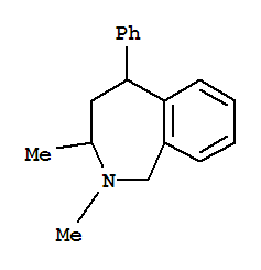 1H-2-Benzazepine,2,3,4,5-tetrahydro-2,3-dimethyl-5-phenyl-