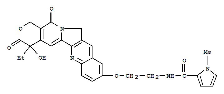 1H-Pyrrole-2-carboxamide,N-[2-[(4-ethyl-3,4,12,14-tetrahydro-4-hydroxy-3,14-dioxo-1H-pyrano[3',4':6,7]indolizino[1,2-b]quinolin-9-yl)oxy]ethyl]-1-methyl-