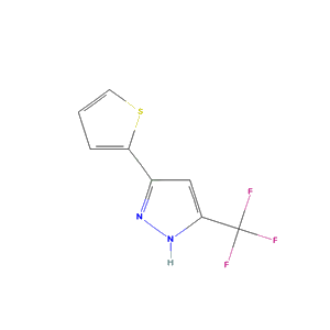 3-thiophen-2-yl-5-(trifluoromethyl)-1H-pyrazole  
