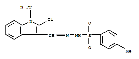 Benzenesulfonicacid, 4-methyl-, 2-[(2-chloro-1-propyl-1H-indol-3-yl)methylene]hydrazide