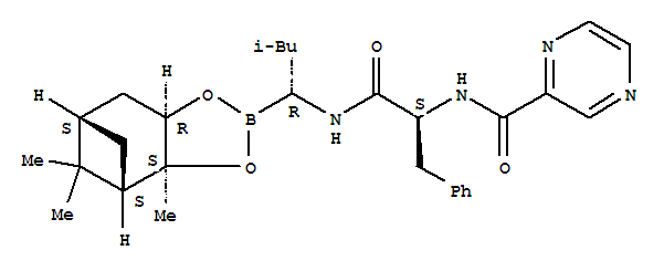 2-Pyrazinecarboxamide,N-[(1S)-2-[[(1R)-1-[(3aS,4S,6S,7aR)-hexahydro-3a,5,5-trimethyl-4,6-methano-1,3,2-benzodioxaborol-2-yl]-3-methylbutyl]amino]-2-oxo-1-(phenylmethyl)ethyl]-