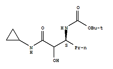 tert-butyl N-[(3S)-1-(cyclopropylamino)-2-hydroxy-1-oxohexan-3-yl]carbamate