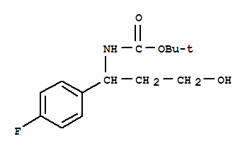 Carbamic acid, N-[1-(4-fluorophenyl)-3-hydroxypropyl]-, 1,1-dimethylethyl ester