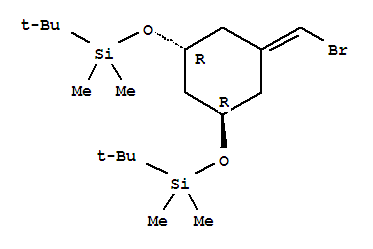 Cyclohexane,1-(bromomethylene)-3,5-bis[[(1,1-dimethylethyl)dimethylsilyl]oxy]-, (1R,3R)-  