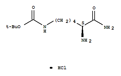 Carbamic acid,[(5S)-5,6-diamino-6-oxohexyl]-, 1,1-dimethylethyl ester, monohydrochloride(9CI)