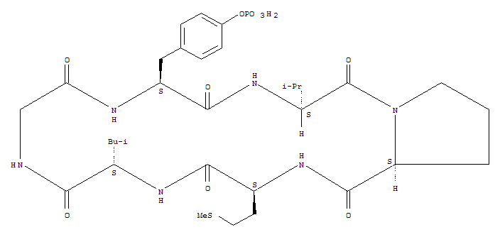 Cyclo(-Gly-Tyr(PO3H2)-Val-Pro-Met-Leu)