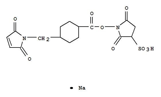 Cyclohexanecarboxylicacid, 4-[(2,5-dihydro-2,5-dioxo-1H-pyrrol-1-yl)methyl]-,2,5-dioxo-3-sulfo-1-pyrrolidinyl ester, sodium salt (1:1)