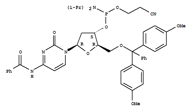 DMT-dC(Bz)-CE Phosphoramidite; N4-Benzoyl-5'-O-(4,4'-dimethoxytrityl)-2'-deoxycytidine-3'-cyanoethyl Phosphoramidite