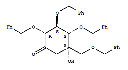 (1S)-(1(Oh),2,4/1,3)-2,3,4-Tri-O-Benzyl-1-C-[(Benzyloxy)Methyl]-5-Oxo-1,2,3,4-Cyclohexanetetrol  