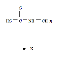 Carbamodithioic acid,methyl-, monopotassium salt (9CI)
