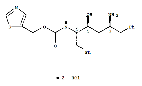 1,3-Thiazol-4-ylmethyl [(2S,3S,5S)-5-amino-3-hydroxy-1,6-diphenyl-2-hexanyl]carbamate dihydrochloride  