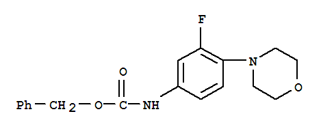 Carbamic acid,N-[3-fluoro-4-(4-morpholinyl)phenyl]-, phenylmethyl ester