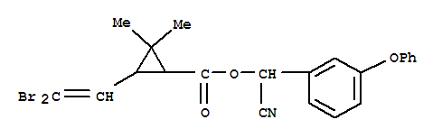 Cyclopropanecarboxylicacid, 3-(2,2-dibromoethenyl)-2,2-dimethyl-, cyano(3-phenoxyphenyl)methyl ester