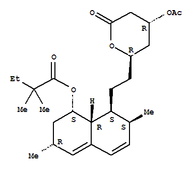 [(1S,3R,7S,8S,8aR)-8-[2-[(2R,4R)-4-acetyloxy-6-oxooxan-2-yl]ethyl]-3,7-dimethyl-1,2,3,7,8,8a-hexahydronaphthalen-1-yl] 2,2-dimethylbutanoate