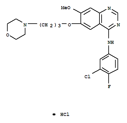 N-(3-chloro-4-fluorophenyl)-7-methoxy-6-(3-morpholin-4-ylpropoxy)quinazolin-4-amine,hydrochloride