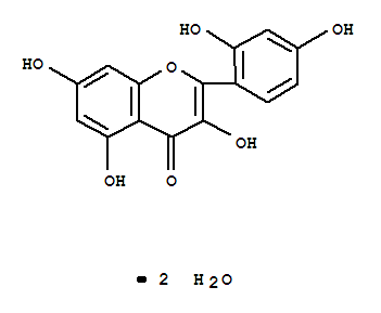 4H-1-Benzopyran-4-one,2-(2,4-dihydroxyphenyl)-3,5,7-trihydroxy-, hydrate (1:2)