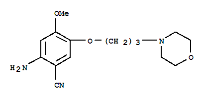 2-Amino-4-methoxy-5-(3-morpholinopropoxy)benzonitrile  