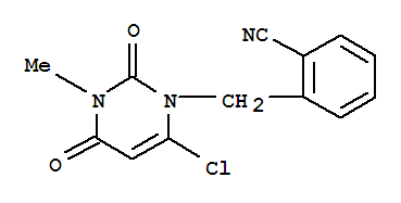 2-((6-chloro-3-methyl-2,4-dioxo-3,4- dihydropyrimidin-1(2H)-yl)methyl) benzonitrile
