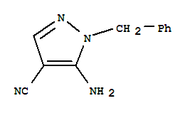 1H-Pyrazole-4-carbonitrile,5-amino-1-(phenylmethyl)-