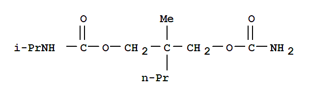 Carbamicacid, N-(1-methylethyl)-, 2-[[(aminocarbonyl)oxy]methyl]-2-methylpentyl ester
