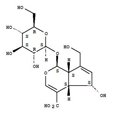 (1S,4aS,5S,7aS)-1-(β-D-Glucopyranosyloxy)-5-hydroxy-7-(hydroxymet hyl)-1,4a,5,7a-tetrahydrocyclopenta[c]pyran-4-carboxylic acid