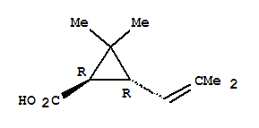 Cyclopropanecarboxylicacid, 2,2-dimethyl-3-(2-methyl-1-propen-1-yl)-, (1R,3R)-