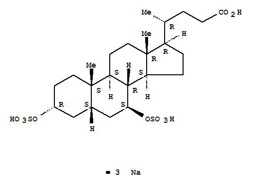 Cholan-24-oic acid,3,7-bis(sulfooxy)-, sodium salt (1:3), (3a,5b,7b)-