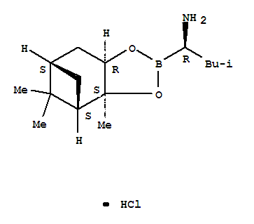 4,6-Methano-1,3,2-benzodioxaborole-2-methanamine,hexahydro-3a,5,5-trimethyl-a-(2-methylpropyl)-, hydrochloride (1:1), (aR,3aS,4S,6S,7aR)-