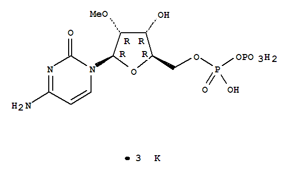 Cytidine5'-(trihydrogen diphosphate), 2'-O-methyl-, tripotassium salt (9CI)